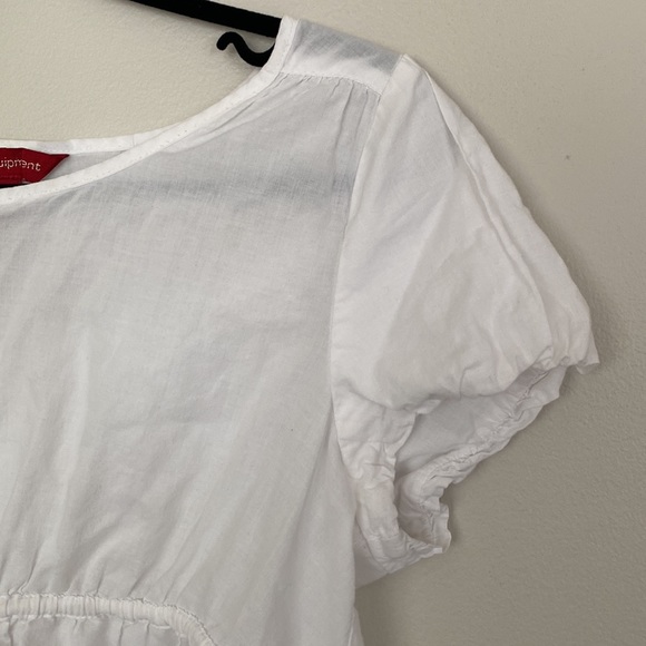 Y2K BUM light babydoll blouse with cap sleeves - Picture 4 of 6